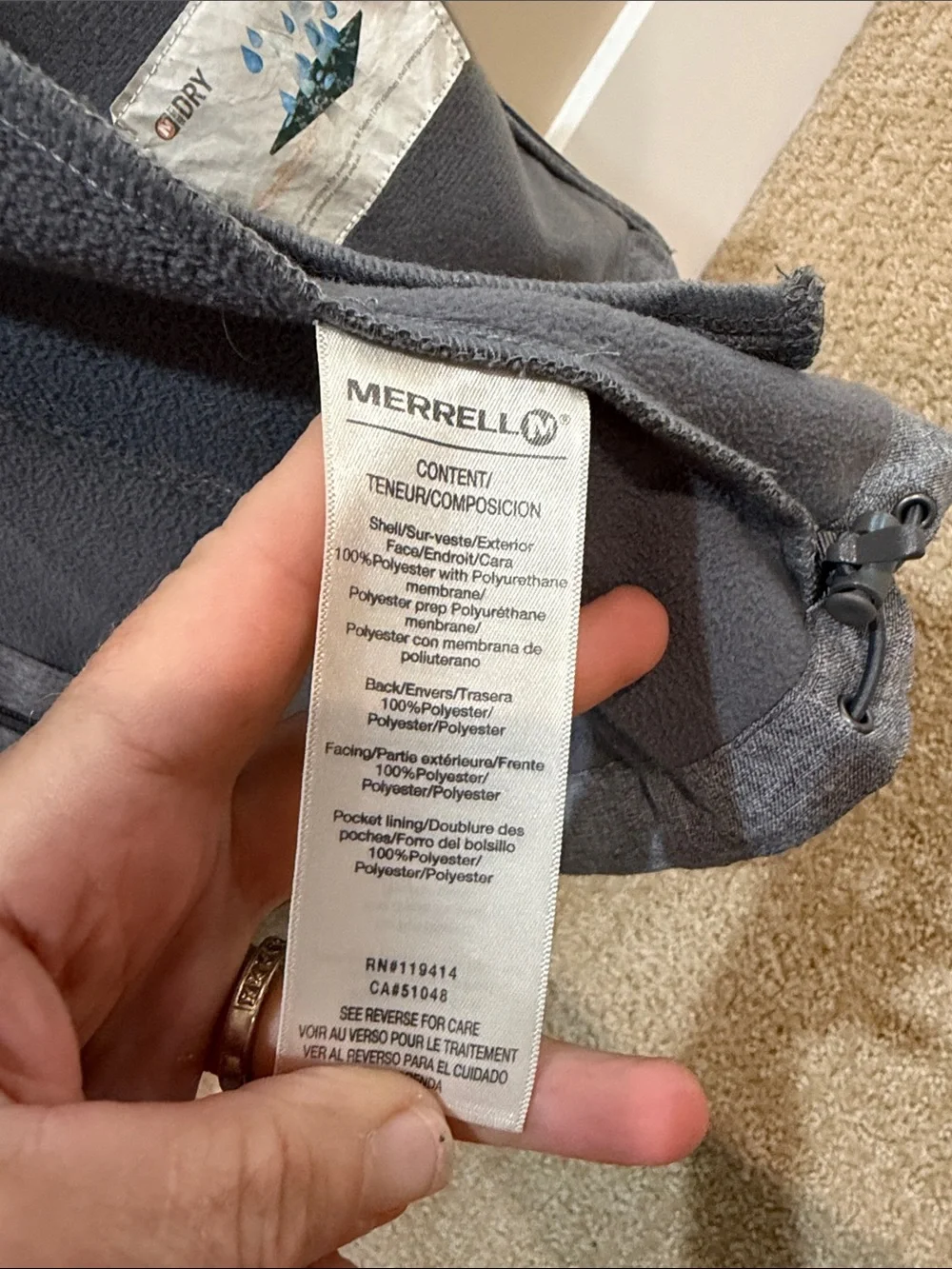 Merrell Rain Jacket XS - Picture 5 of 6